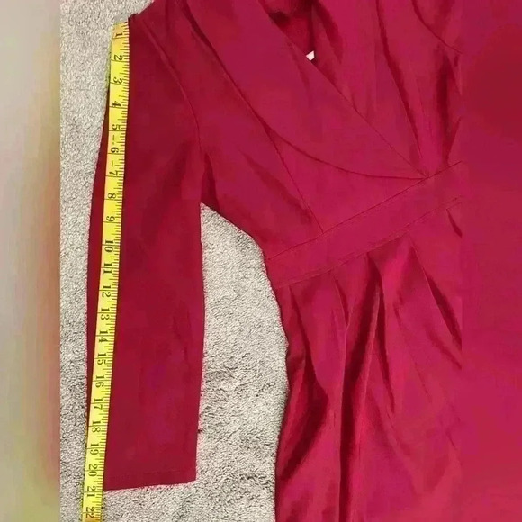 Vintage red dress with belt size s - Picture 11 of 14
